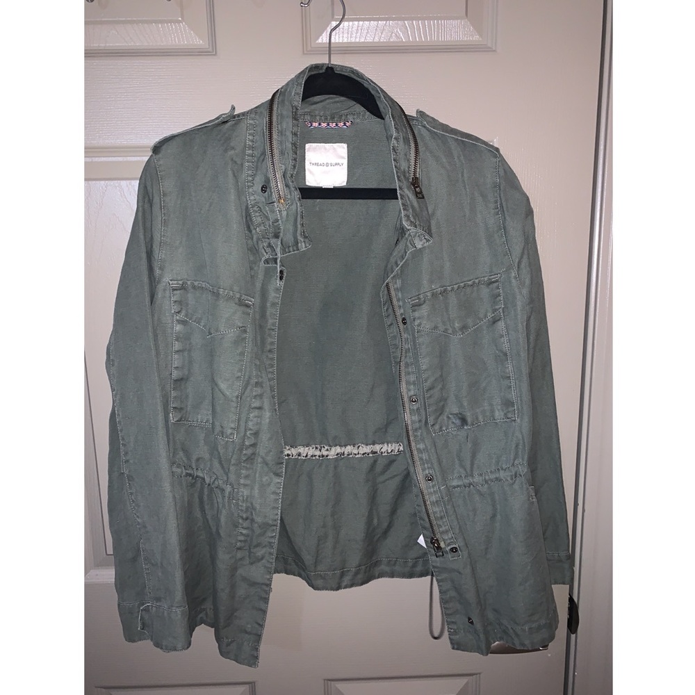Utility Jacket Thread & Supply Army Green Olive Gem